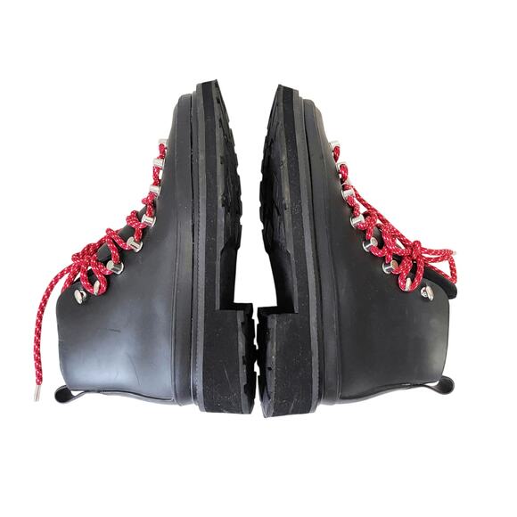 RAG & BONE Compass Rubber Hiking Rain Booties in Black Size 6 - Picture 13 of 16